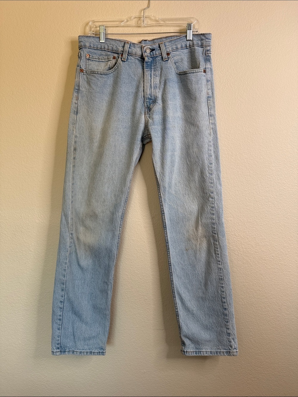 Levi jeans 505 Classic Light Wash Straight Leg Jeans 34x32
